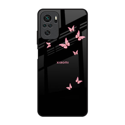Fly Butterfly Redmi Note 10 Glass Back Cover Online