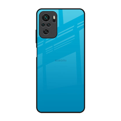 Blue Aqua Redmi Note 10 Glass Back Cover Online