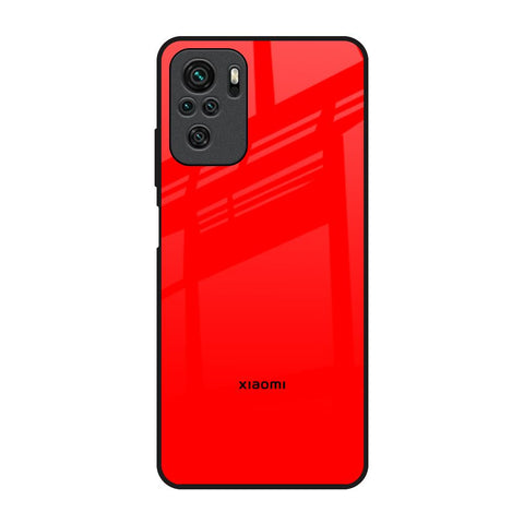 Blood Red Redmi Note 10 Glass Back Cover Online
