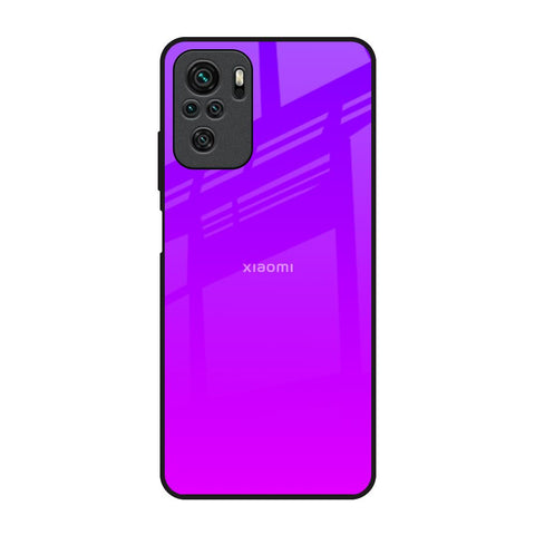 Purple Pink Redmi Note 10 Glass Back Cover Online