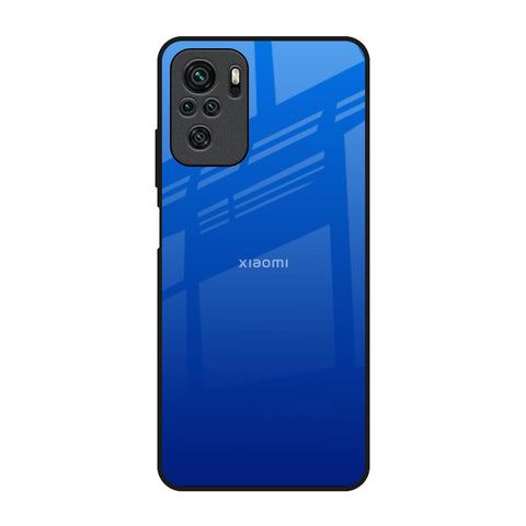 Egyptian Blue Redmi Note 10 Glass Back Cover Online
