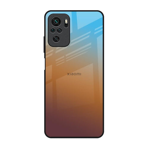 Rich Brown Redmi Note 10 Glass Back Cover Online