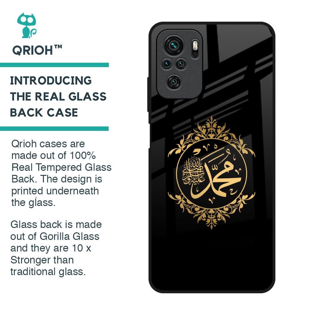Islamic Calligraphy Glass Case for Redmi Note 10