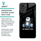 Real Struggle Glass Case for Redmi Note 10