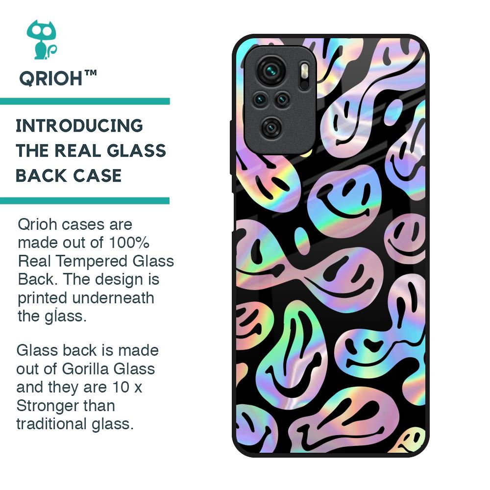 Acid Smile Glass Case for Redmi Note 10