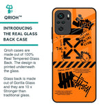 Anti Social Club Glass Case for Redmi Note 10