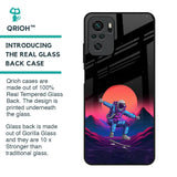 Retro Astronaut Glass Case for Redmi Note 10