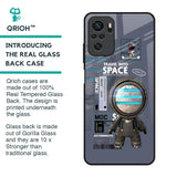 Space Travel Glass Case for Redmi Note 10