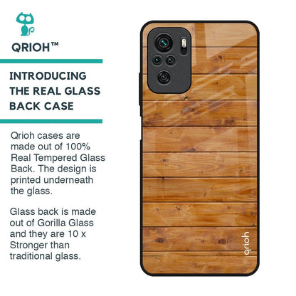 Timberwood Glass Case for Redmi Note 10