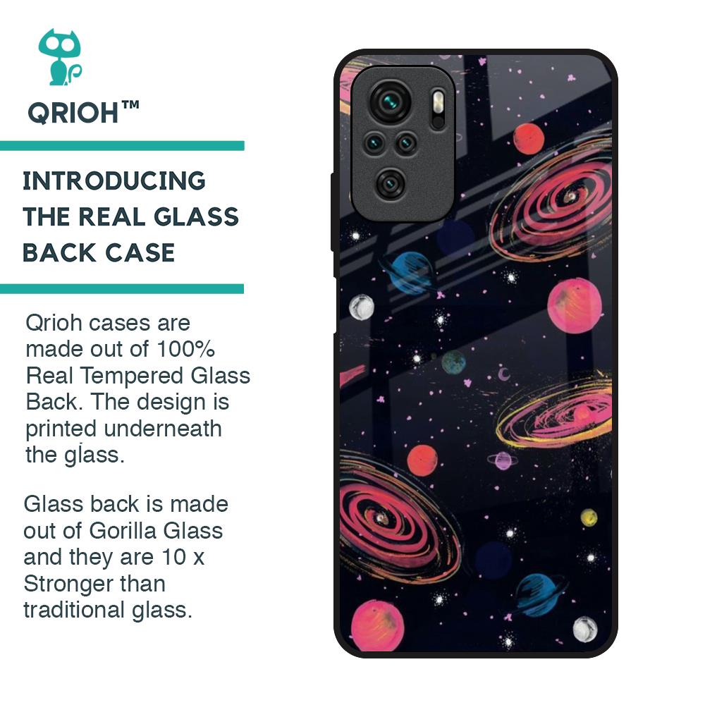 Galaxy In Dream Glass Case For Redmi Note 10