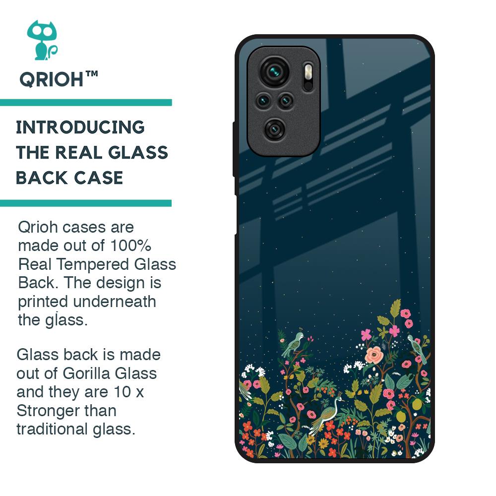 Small Garden Glass Case For Redmi Note 10