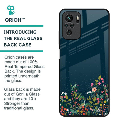 Small Garden Glass Case For Redmi Note 10