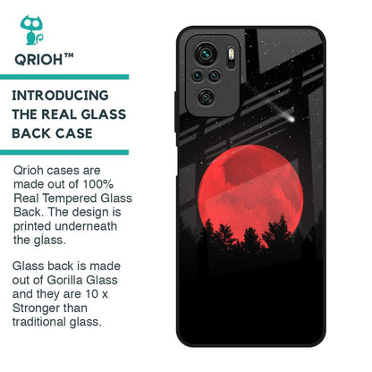Moonlight Aesthetic Glass Case For Redmi Note 10
