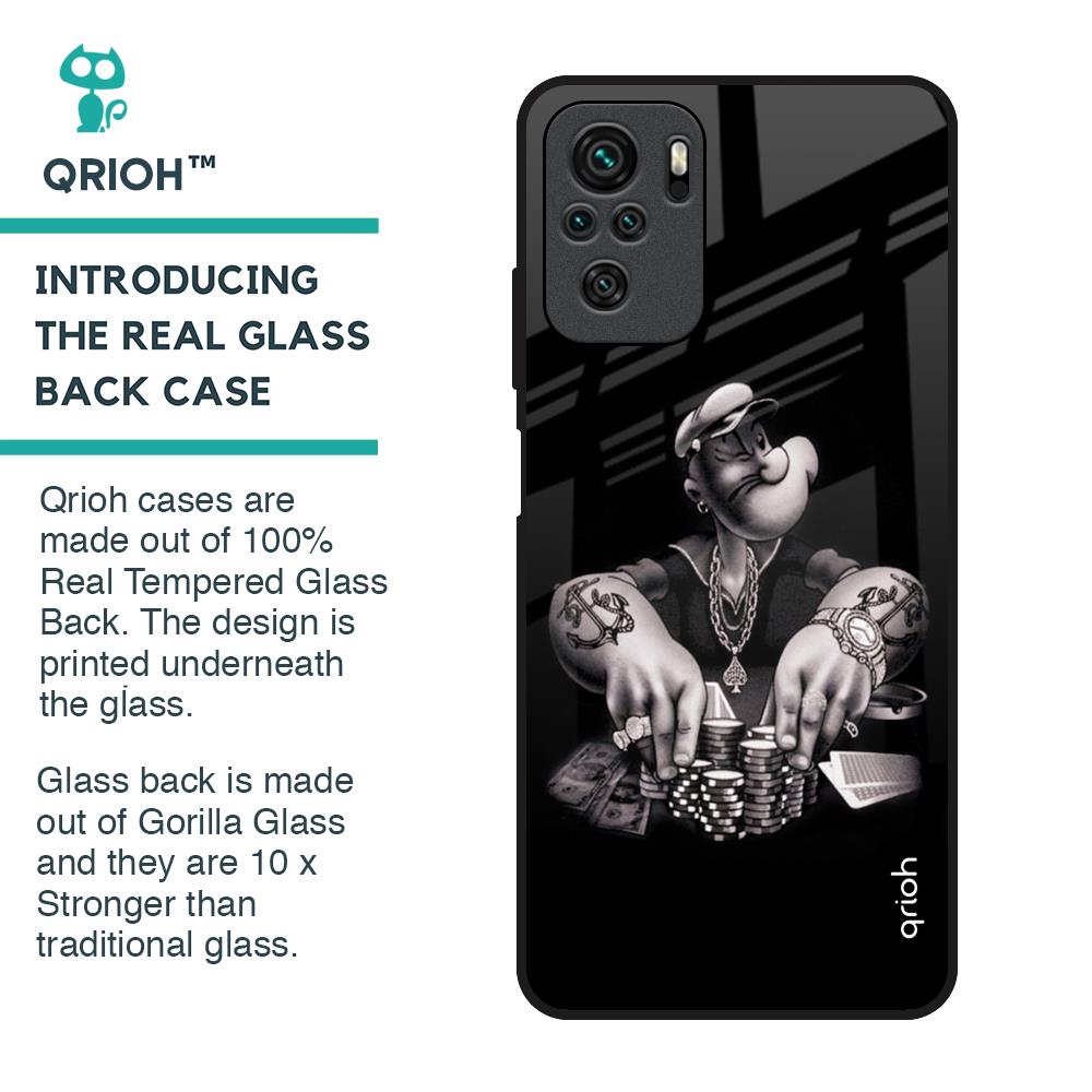 Gambling Problem Glass Case For Redmi Note 10