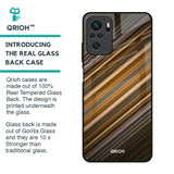 Diagonal Slash Pattern Glass Case for Redmi Note 10