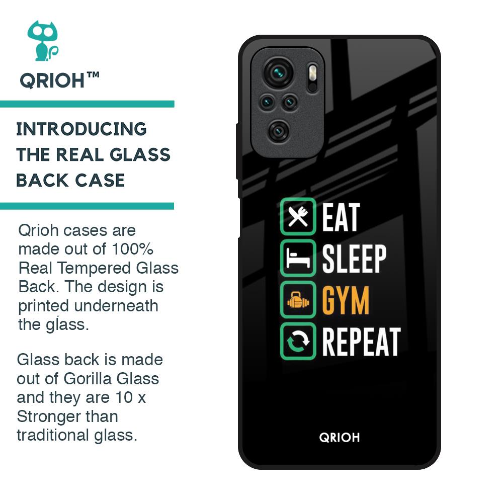 Daily Routine Glass Case for Redmi Note 10