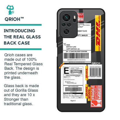 Cool Barcode Label Glass Case For Redmi Note 10