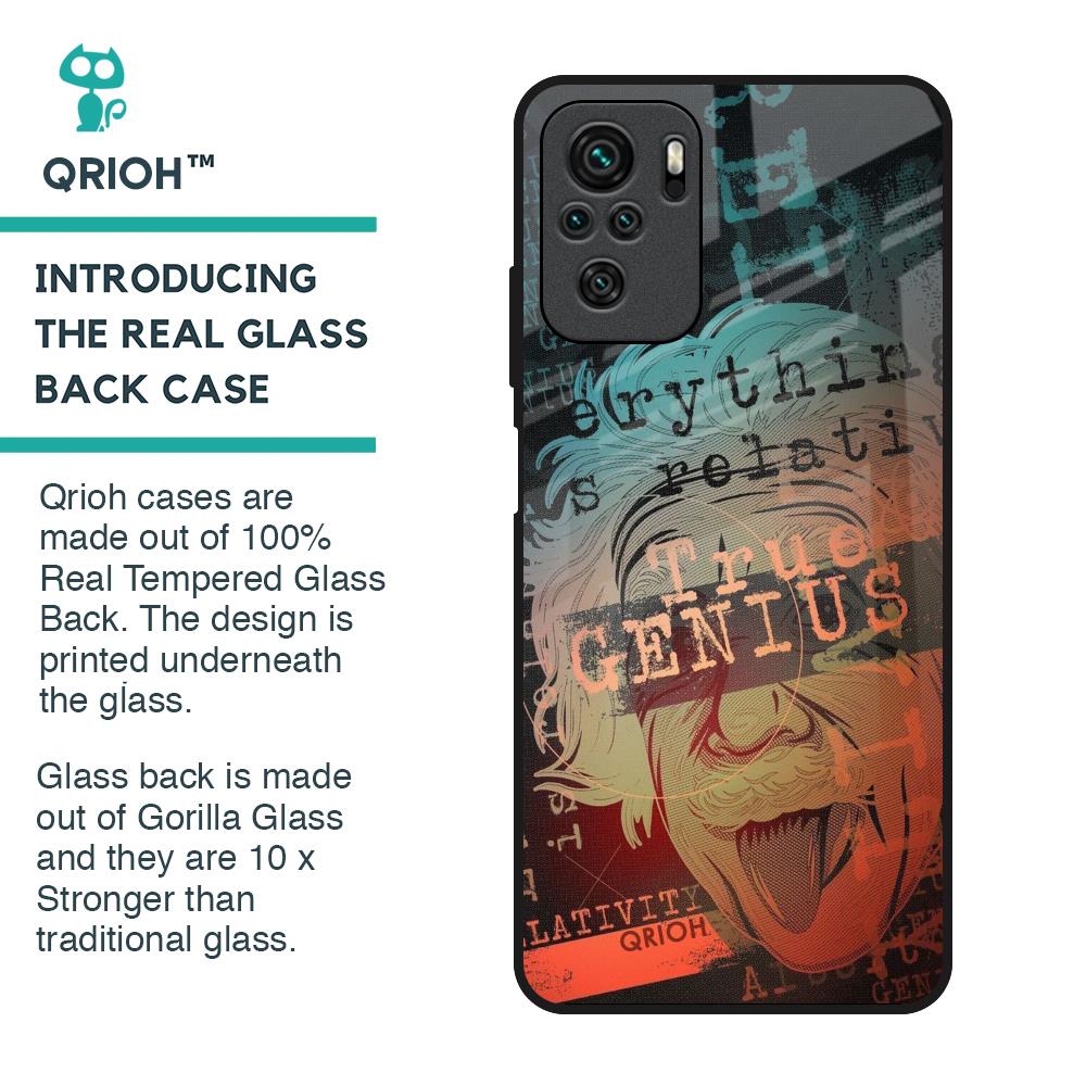 True Genius Glass Case for Redmi Note 10