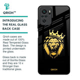 Lion The King Glass Case for Redmi Note 10
