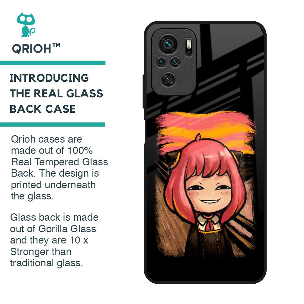 Spy X Family Glass Case for Redmi Note 10