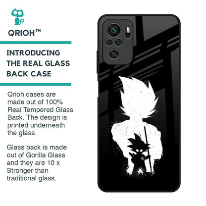Monochrome Goku Glass Case for Redmi Note 10