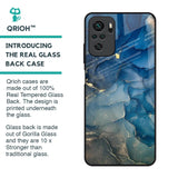 Blue Cool Marble Glass Case for Redmi Note 10