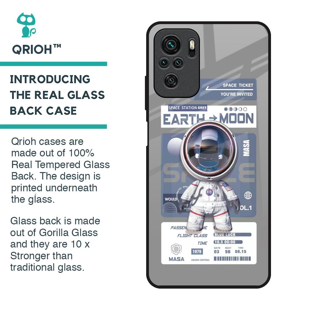 Space Flight Pass Glass Case for Redmi Note 10