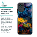 Multicolor Oil Painting Glass Case for Redmi Note 10