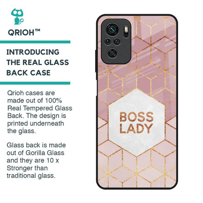 Boss Lady Glass Case for Redmi Note 10