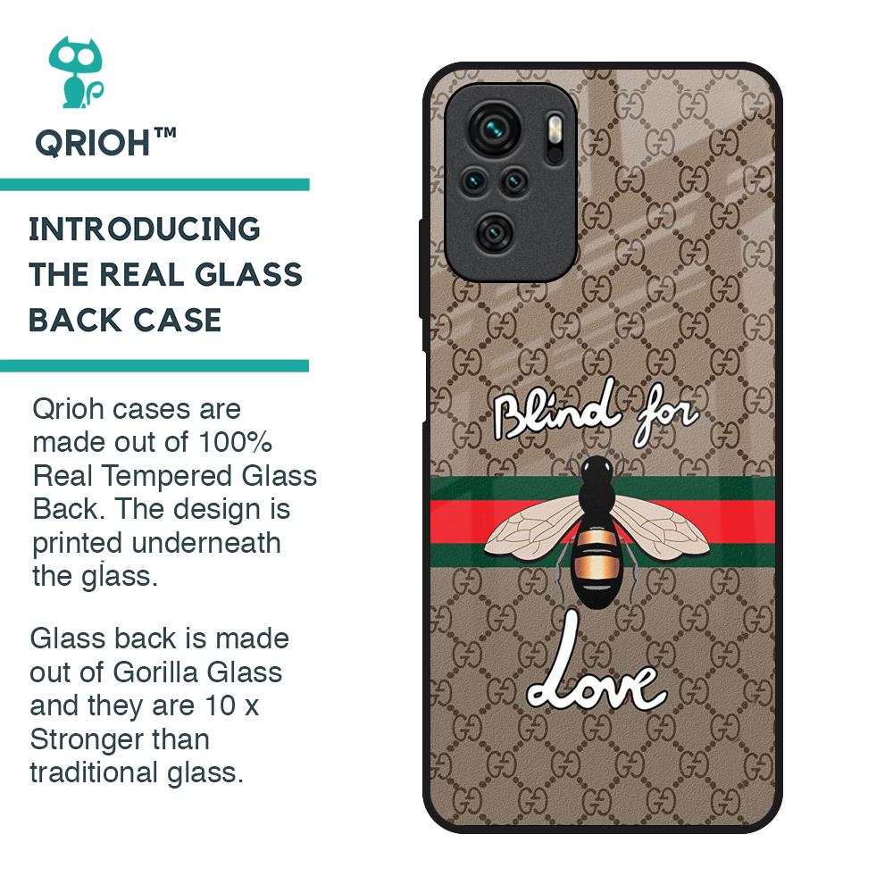 Blind For Love Glass Case for Redmi Note 10