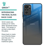 Blue Grey Ombre Glass Case for Redmi Note 10