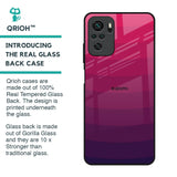 Wavy Pink Pattern Glass Case for Redmi Note 10