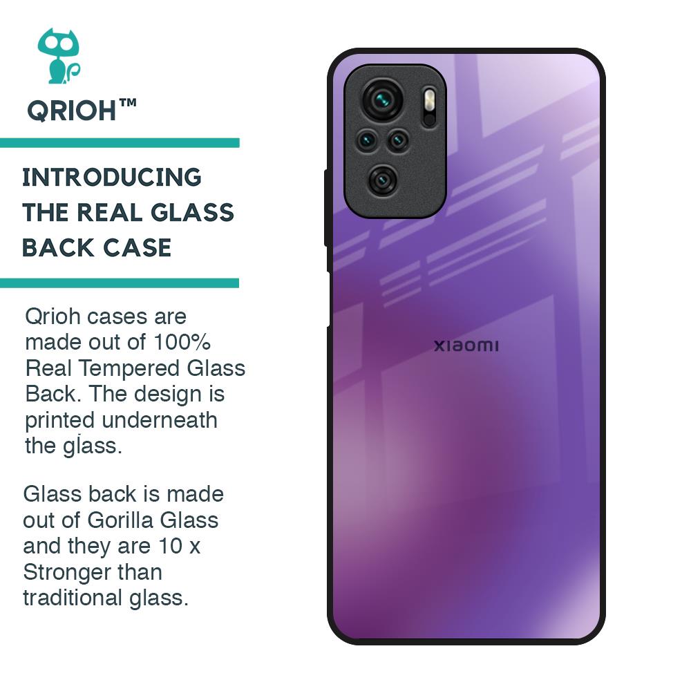 Ultraviolet Gradient Glass Case for Redmi Note 10