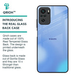 Vibrant Blue Texture Glass Case for Redmi Note 10