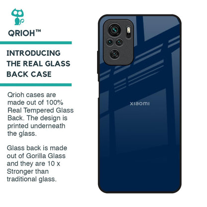 Royal Navy Glass Case for Redmi Note 10