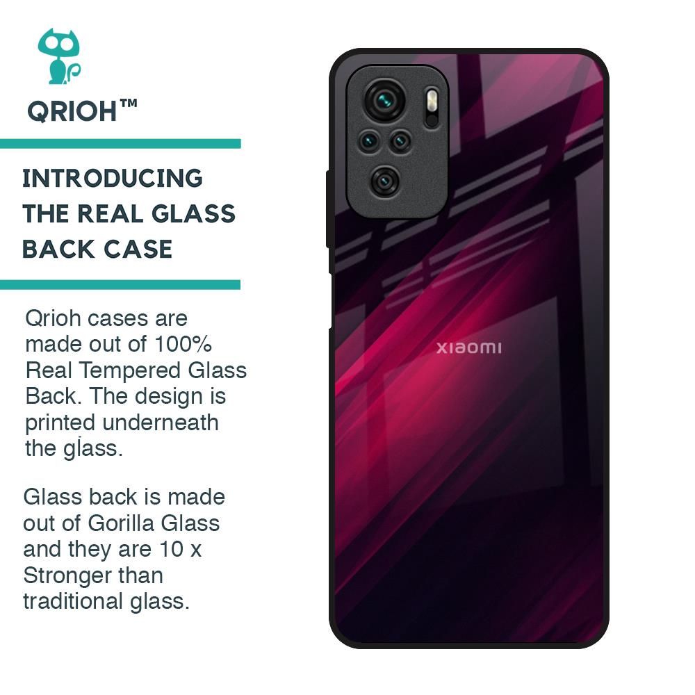 Razor Black Glass Case for Redmi Note 10