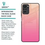 Pastel Pink Gradient Glass Case For Redmi Note 10