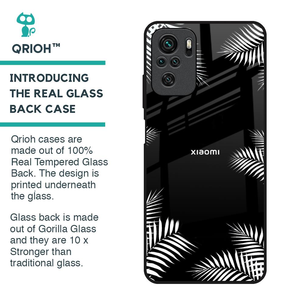 Zealand Fern Design Glass Case For Redmi Note 10