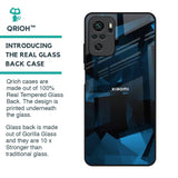 Polygonal Blue Box Glass Case For Redmi Note 10