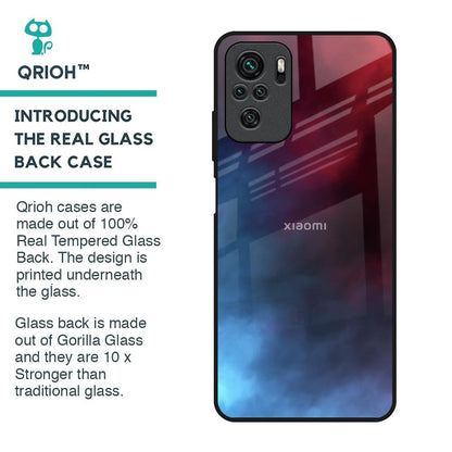 Smokey Watercolor Glass Case for Redmi Note 10