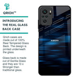 Blue Rough Abstract Glass Case for Redmi Note 10