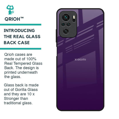 Dark Purple Glass Case for Redmi Note 10