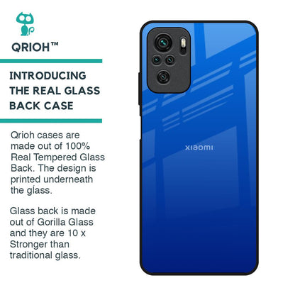 Egyptian Blue Glass Case for Redmi Note 10