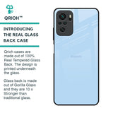 Pastel Sky Blue Glass Case for Redmi Note 10