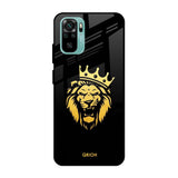 Lion The King Mi Redmi Note 10 Glass Cases & Covers Online
