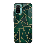 Abstract Green Mi Redmi Note 10 Glass Cases & Covers Online
