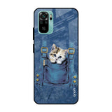 Kitty In Pocket Mi Redmi Note 10 Glass Cases & Covers Online