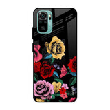 Floral Decorative Mi Redmi Note 10 Glass Cases & Covers Online