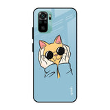 Adorable Cute Kitty Mi Redmi Note 10 Glass Cases & Covers Online