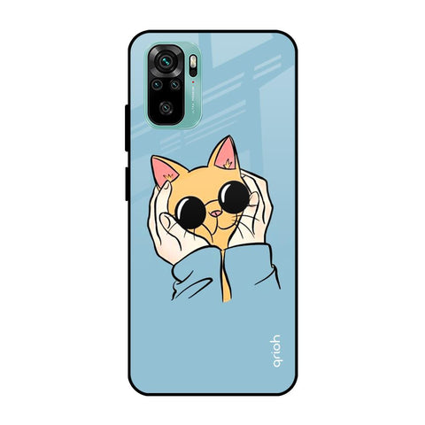 Adorable Cute Kitty Mi Redmi Note 10 Glass Cases & Covers Online